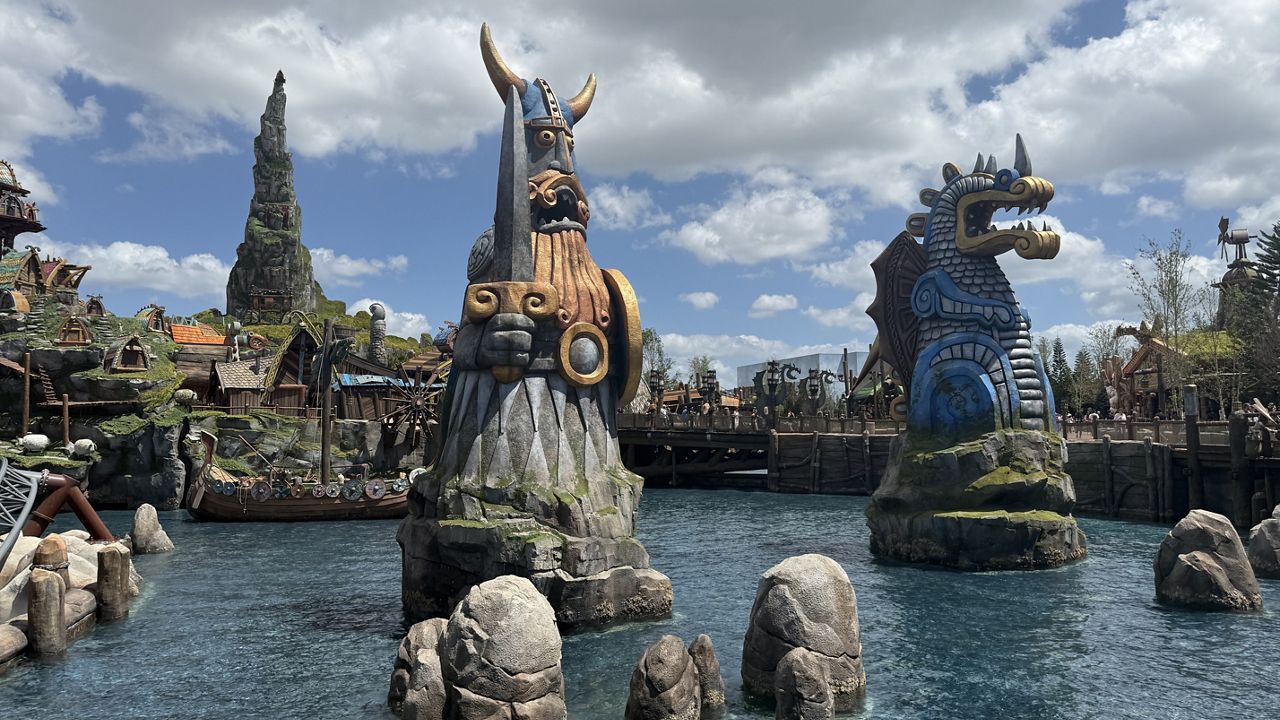 How to Train Your Dragon — Isle of Berk at Universal Orlando's new Epic Universe theme park. (Spectrum News)