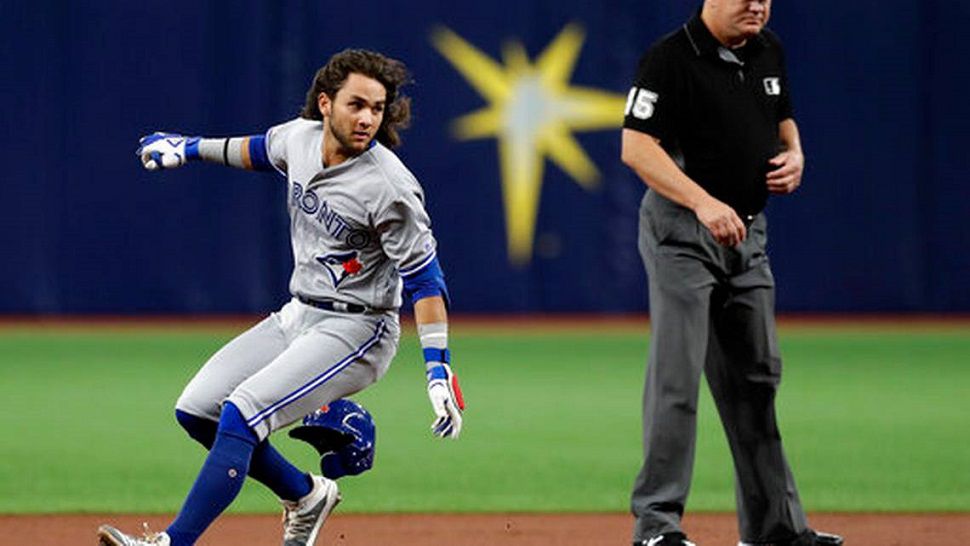 Blue Jays rookie Bo Bichette sets major-league record for doubles