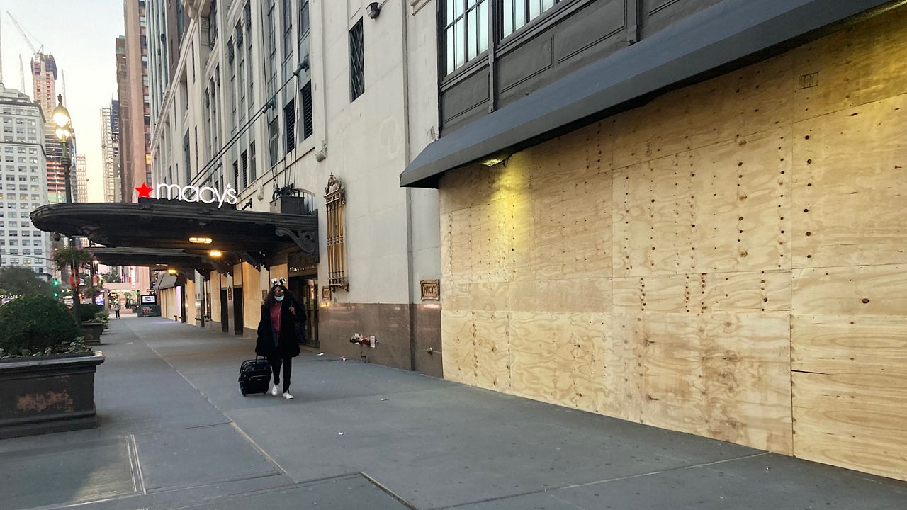 Macy's Boarded up 