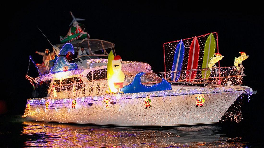 The Newport Beach Christmas Boat Parade returns for a 113th run, featuring over a hundred boats for five nights (Photo courtesy of Newport Beach Christmas Boat Parade)