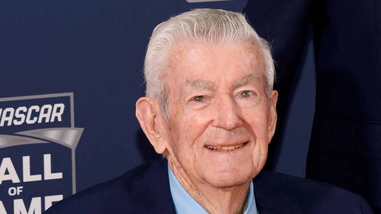 Bobby Allison attends the 2024 NASCAR Hall of Fame induction ceremony in Charlotte, N.C., Friday, Jan. 19, 2024. (AP File Photo/Nell Redmond)