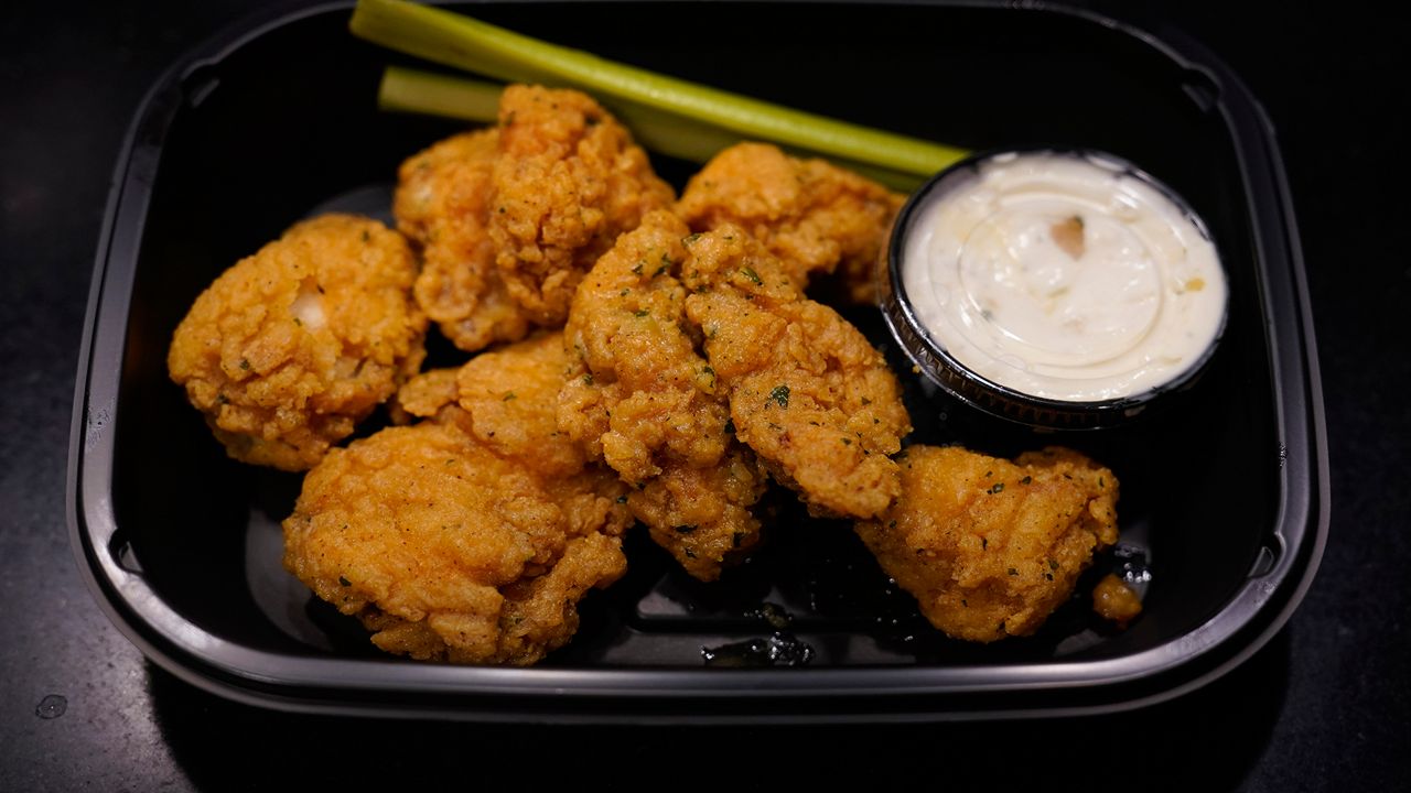 Boneless chicken wings. (AP Photo)