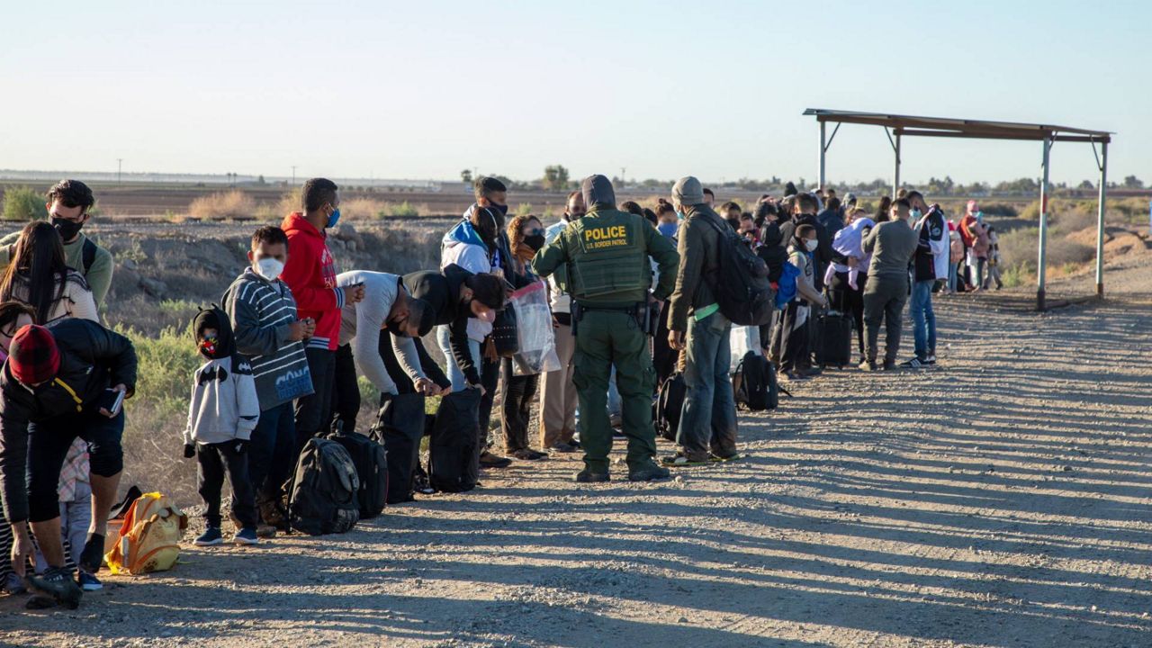 Dozens found in a sweltering trailer at Texas border