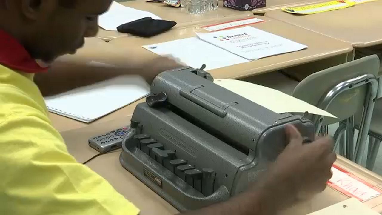 Braille competition challenges kids