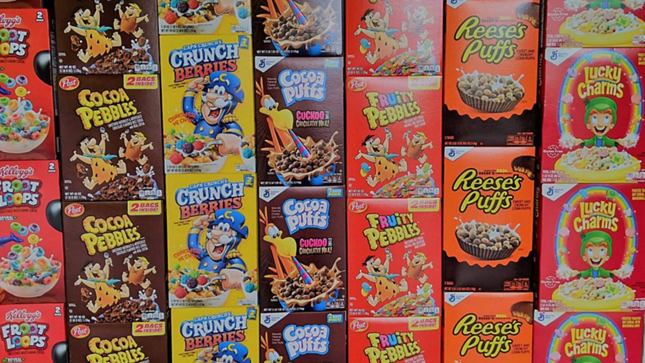 Cereal boxes