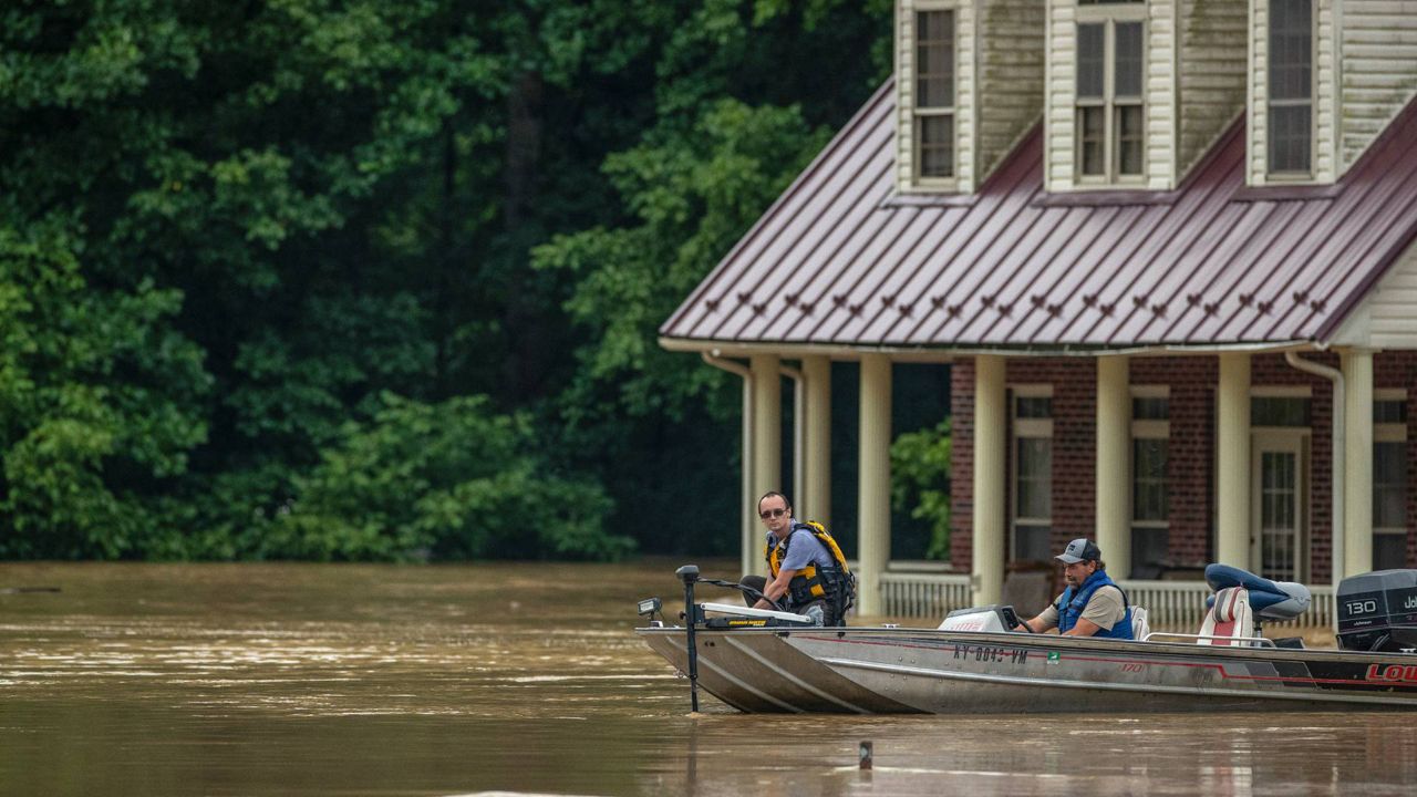 flooding rescue boat