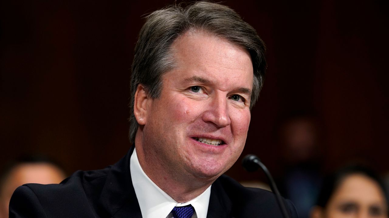 President Donald Trump's Supreme Court nominee Brett Kavanaugh wrote an op-ed in Friday morning's Wall Street Journal, describing himself as an "Independent, impartial judge" and admits he "might have been too emotional" during his testimony last week. (File photo)