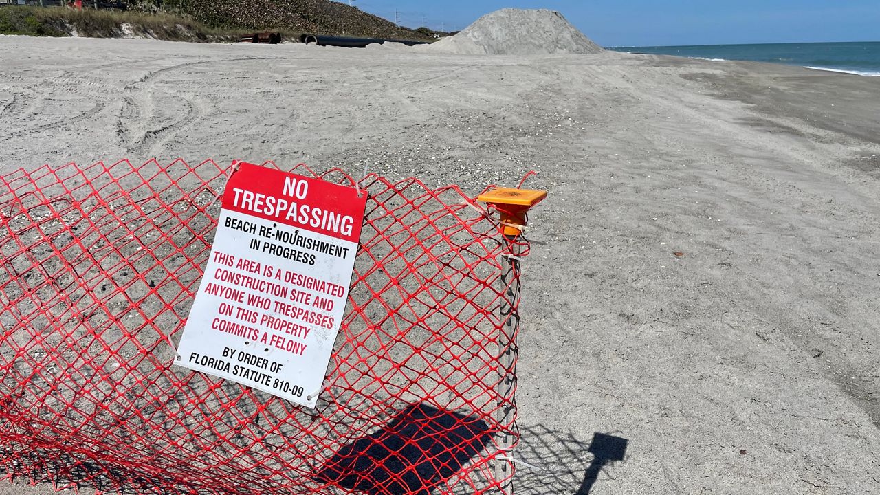 Brevard beach renourishment project ongoing