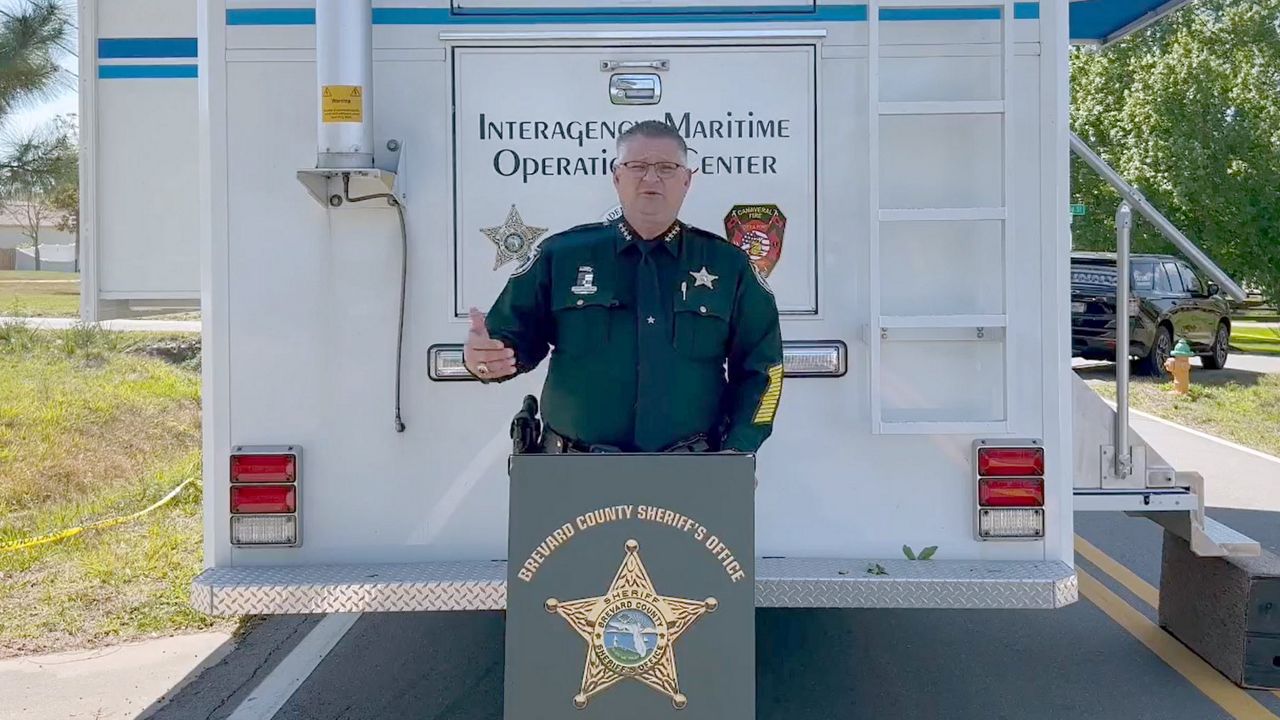 Brevard County Sheriff Wayne Ivey discusses the investigation at an Alan Shepard Avenue home where four people, including a child, were found dead early Wednesday. (Photo: Brevard County Sheriff's Office)