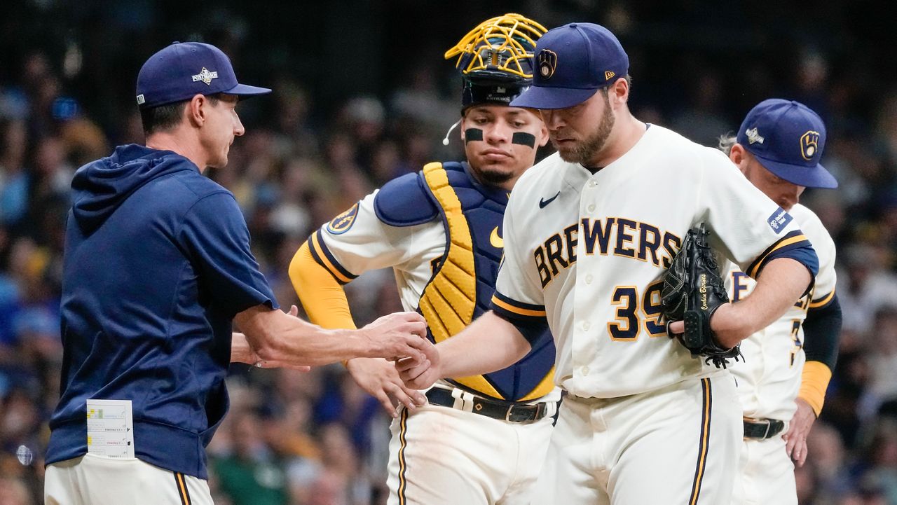 MILWAUKEE, WI - JULY 25: Milwaukee Brewers starting pitcher Corbin