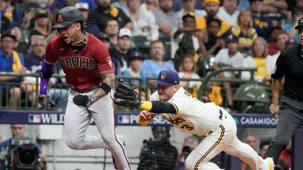 Diamondbacks hit Burnes hard to rally for 6-3 victory over Brewers in Wild  Card Series opener