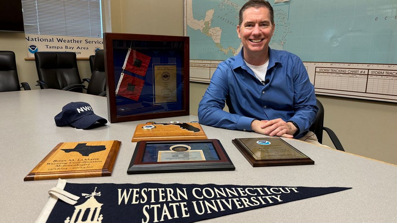 Brian LaMarre opted to take a voluntary retirement this year after a 17-year career with NWS Tampa. (Spectrum Bay News 9/Erin Murray)