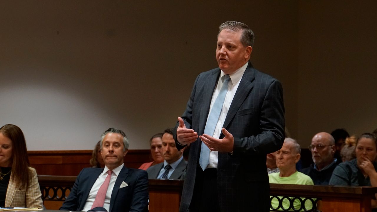 Brian Butler, Brooks Houck’s attorney, at Houck's arraignment in Nelson Circuit Court on Oct. 5, 2023.