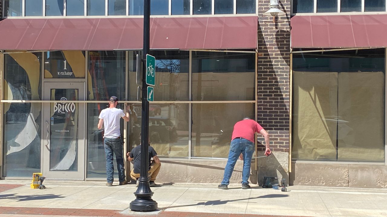 Protests that broke out last summer included violent mobs that moved through downtown smashing storefronts. (Spectrum News 1/Jennifer Conn)