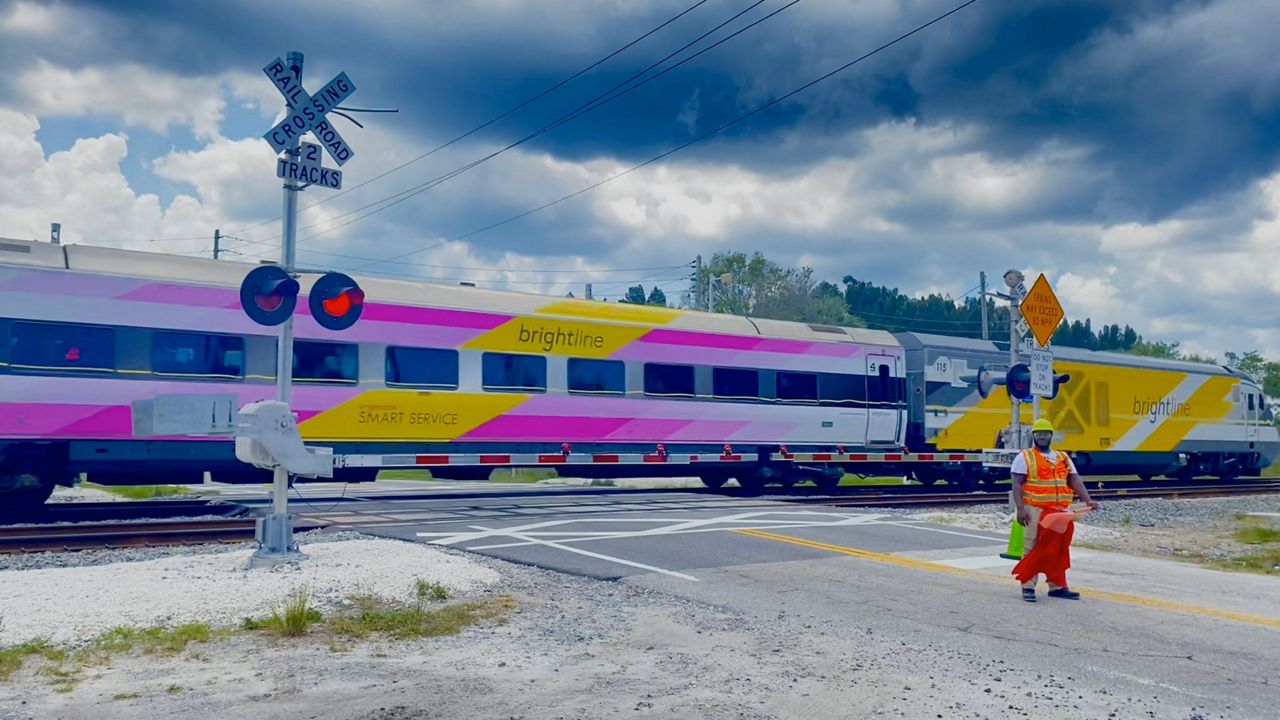 Brightline train in Brevard County. (File photo)