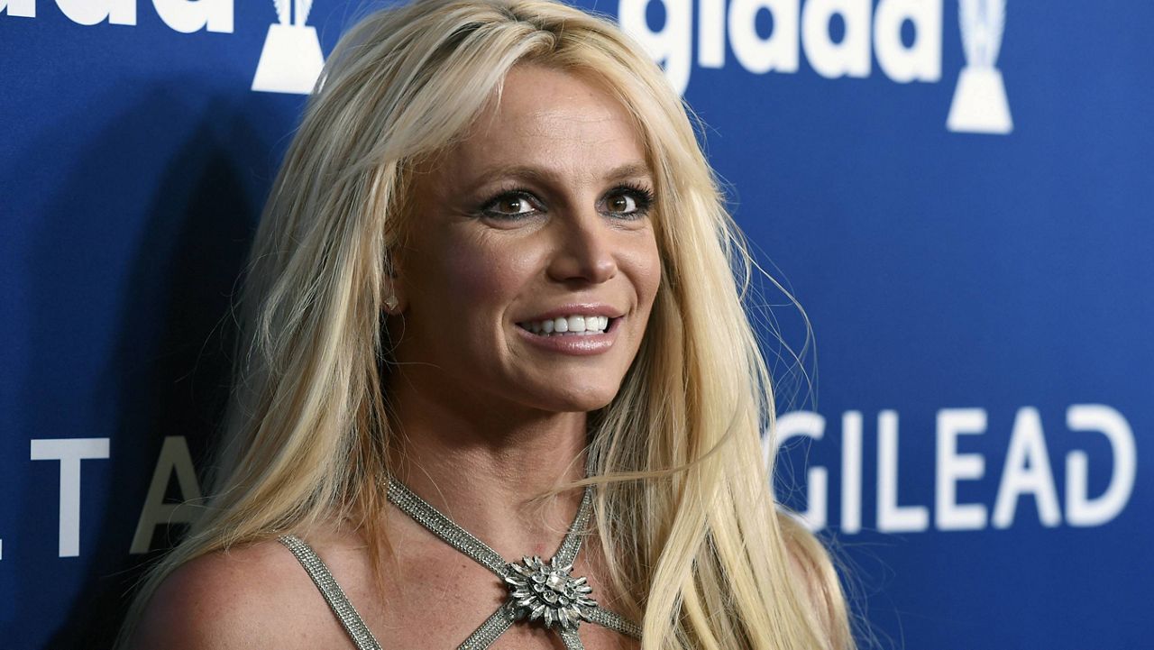Britney Spears attends the GLAAD Media Awards in Beverly Hills, Calif., on April 12, 2018. (Photo by Chris Pizzello/Invision/AP, File)