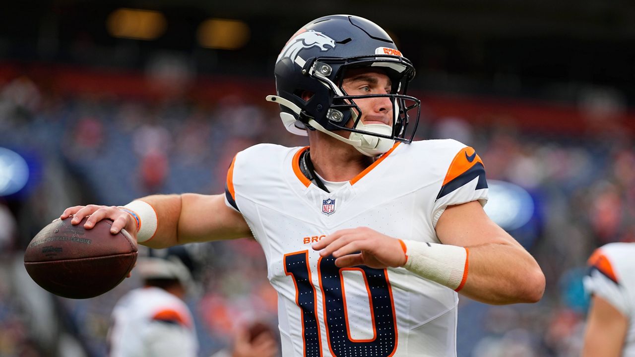 Denver Broncos quarterback Bo Nix