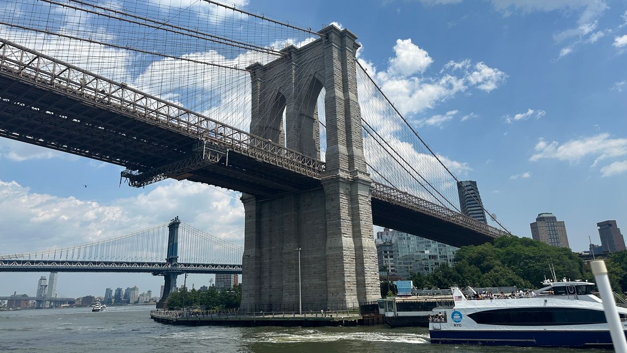 The Brooklyn Bridge will close to traffic at 9 a.m. Friday and reopen at 4 a.m. Saturday. (Spectrum News NY1/Rebecca Greenberg)