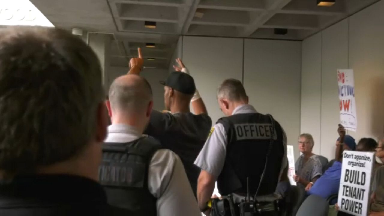 Housing activists interrupt Broome County Legislature meeting