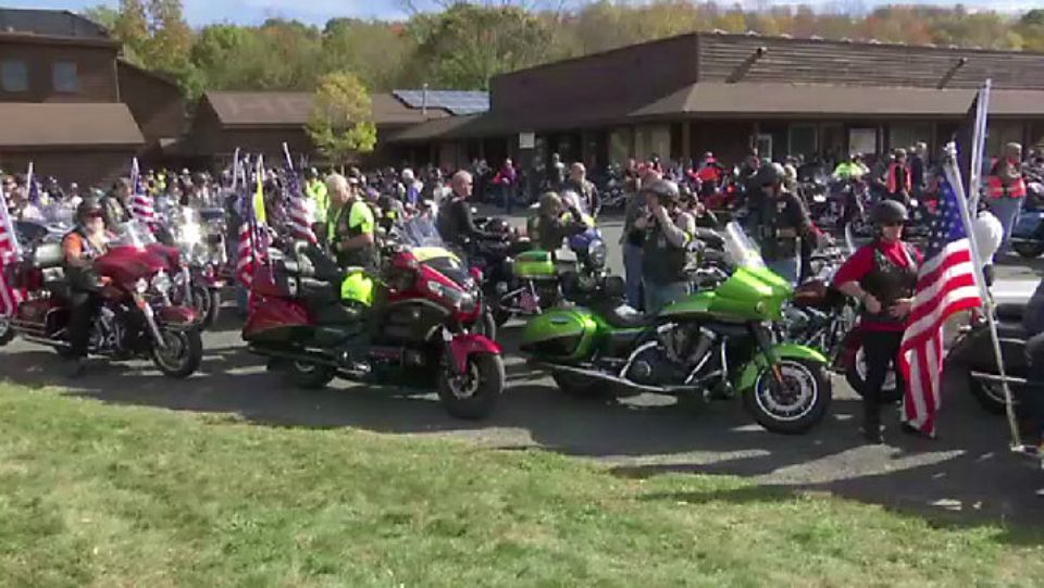 Annual motorcycle ride benefits Toys for Tots