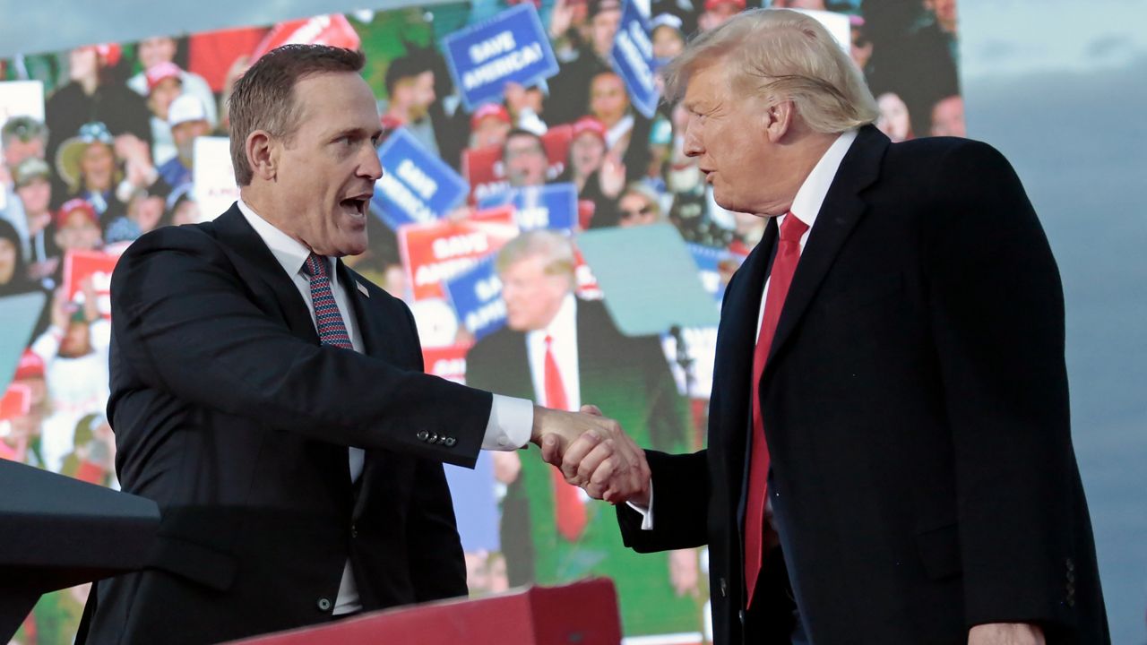 Former President Donald Trump will be in North Carolina for a rally to support for U.S. Senate candidated Tedd Budd and 13th District Republican Bo Hines. 