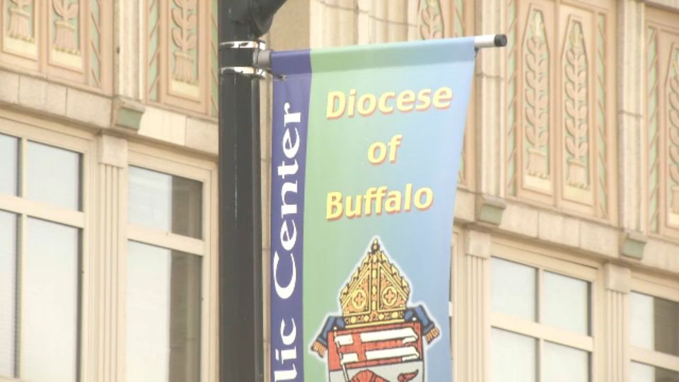 Sign in front of the Diocese of Buffalo