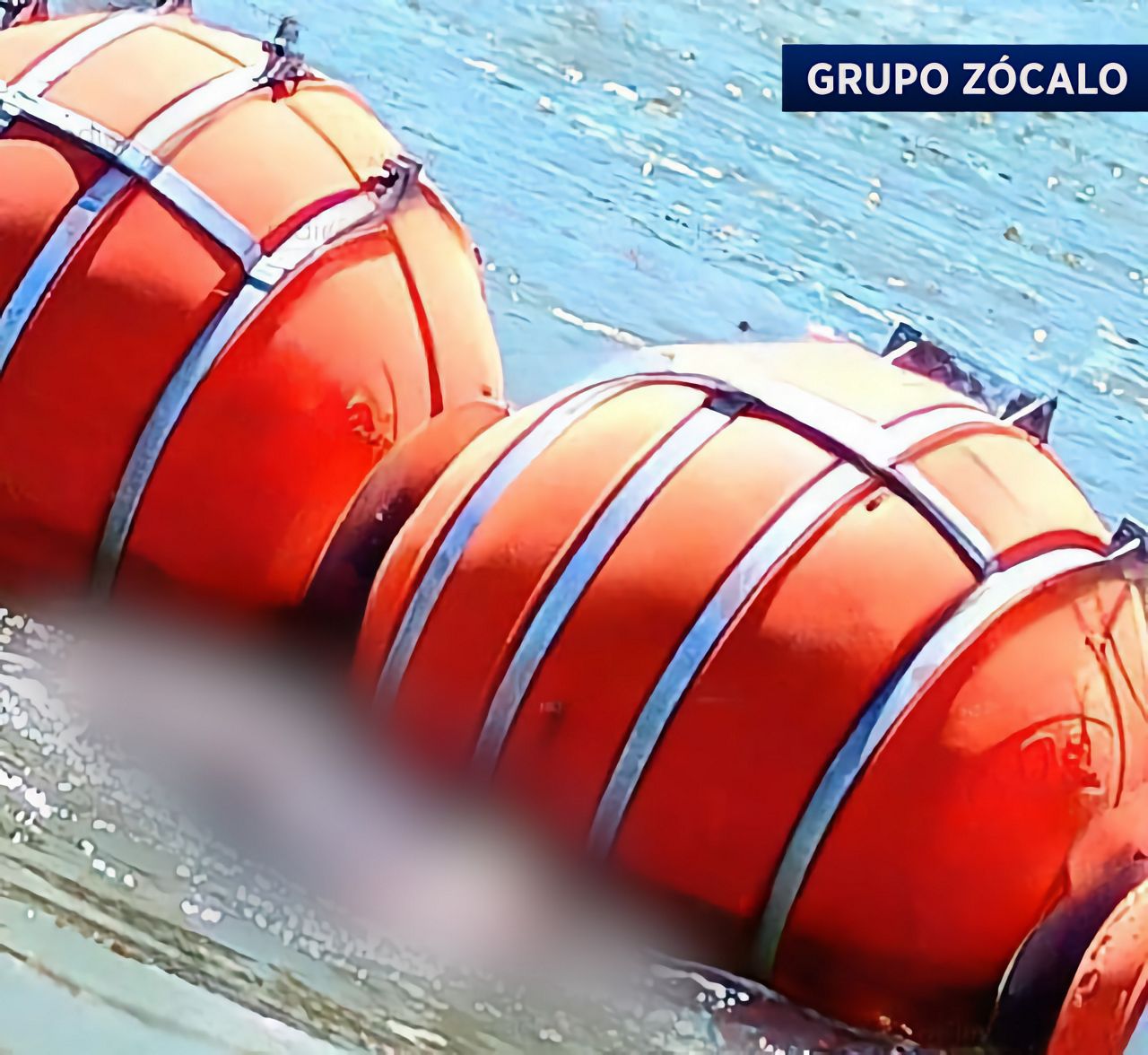 Edited photo of one of the bodies found in the Rio Grande. Spectrum News cannot independently confirm the authenticity of the photo or whether the individual seen in the photo drowned because of the buoys.