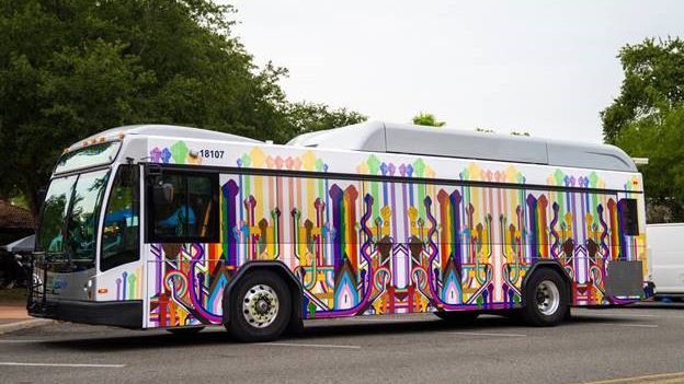The winning artwork will debut on the PSTA bus as part of PSTA’s Juneteenth celebration. (Photo courtesy PSTA)