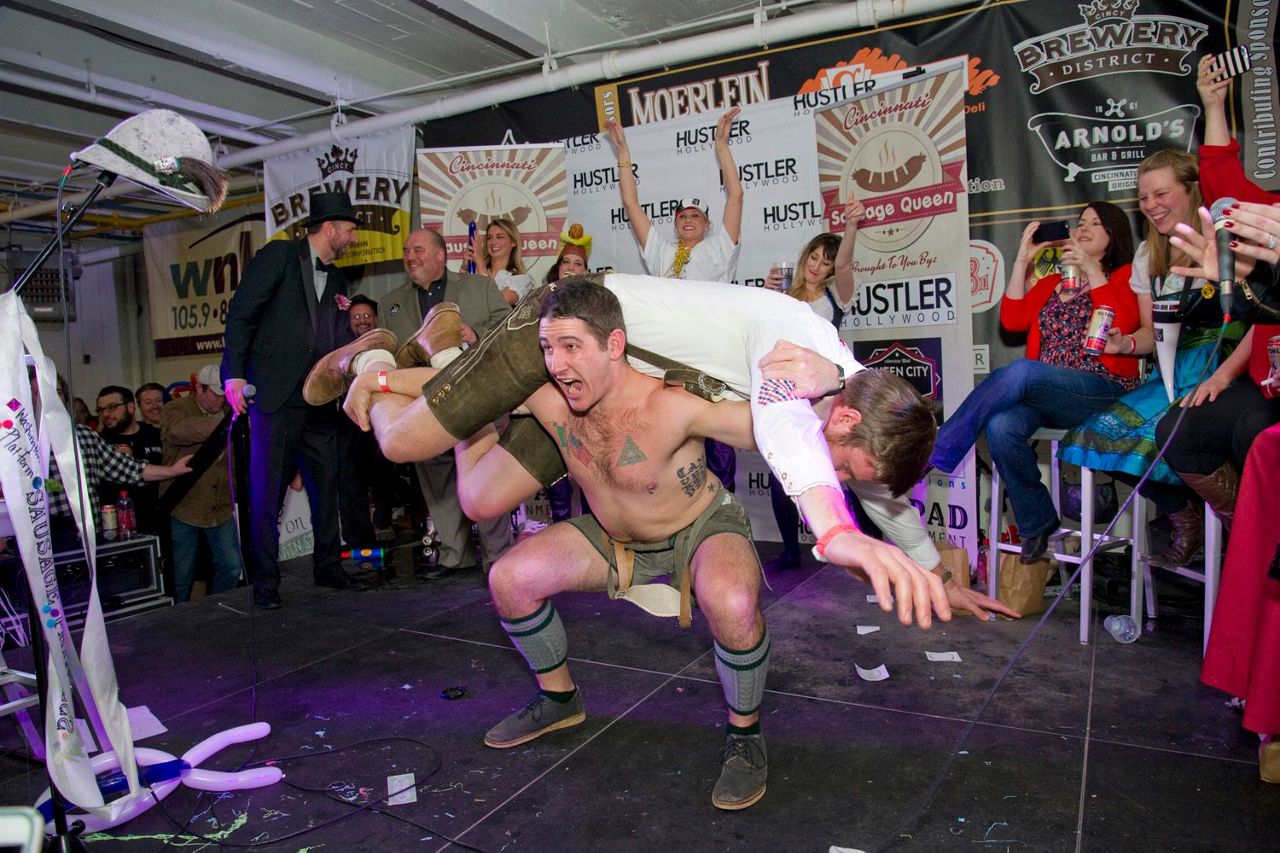 A performance during a Sausage Queen competition at Bockfest. (Provided: Bockfest)