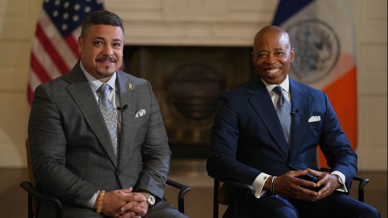 Adams, Commissioner Caban discuss his historic appointment