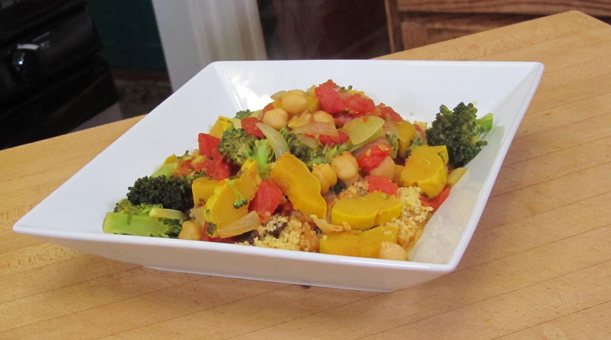 Curried Vegetable Stew with Couscous