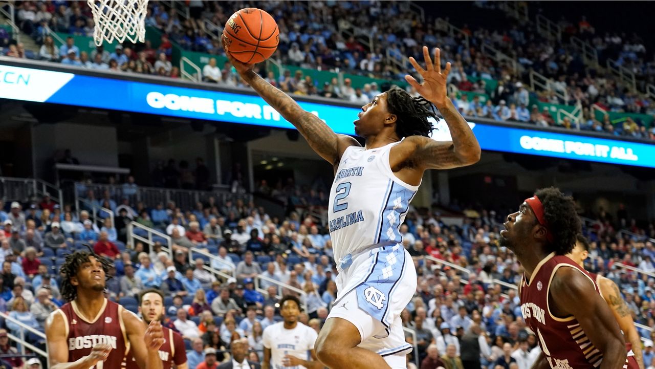 North Carolina guard Caleb Love 