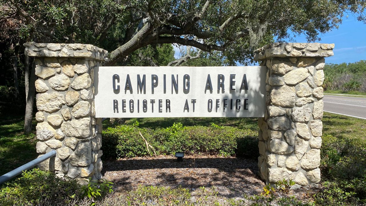 The campground at Fort DeSoto Park is sold out this weekend. (Image by Scott Harrell)