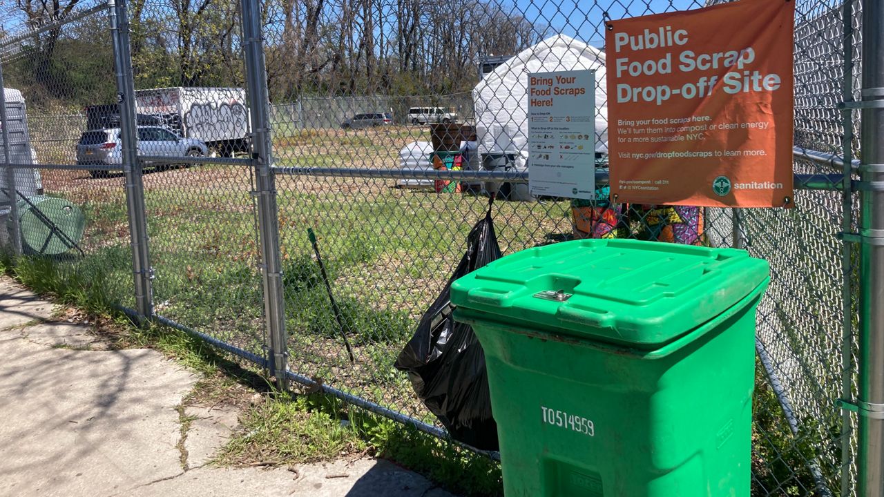 The Lower East Side Ecology Center's temporary compost site in Canarsie is about half the size of its long standing site in East River Park. (Courtesy of LESEC)