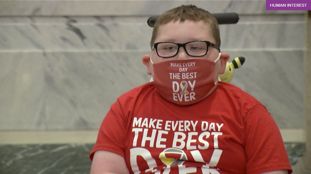 9-year-old David Turner Jr. is fighting brain cancer and urging people to wear masks (Spectrum News)