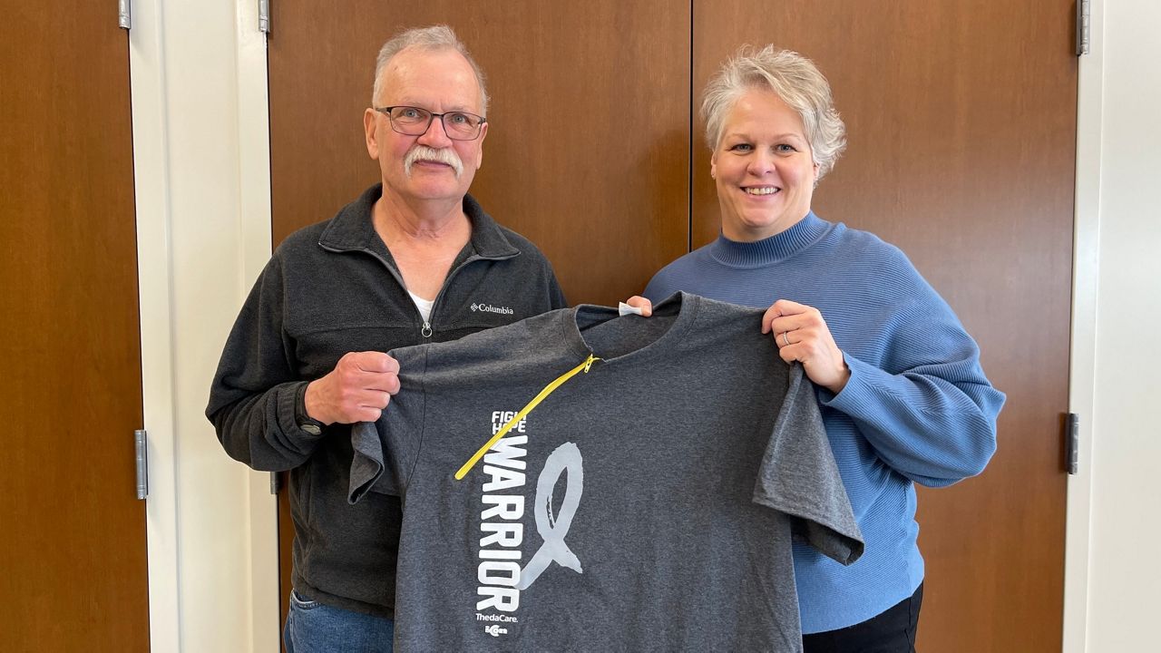 Chemotherapy shirts are being given to cancer patients at ThedaCare. (ThedaCare)