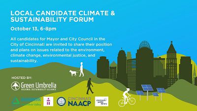 Local Candidate Climate and Sustainability Forum flier