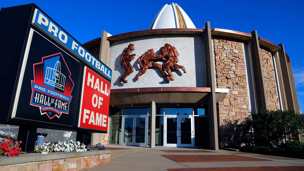 This is the Pro Football Hall of Fame in Canton, Ohio, Friday, Aug. 7, 2015. (AP Photo/Gene J. Puskar)