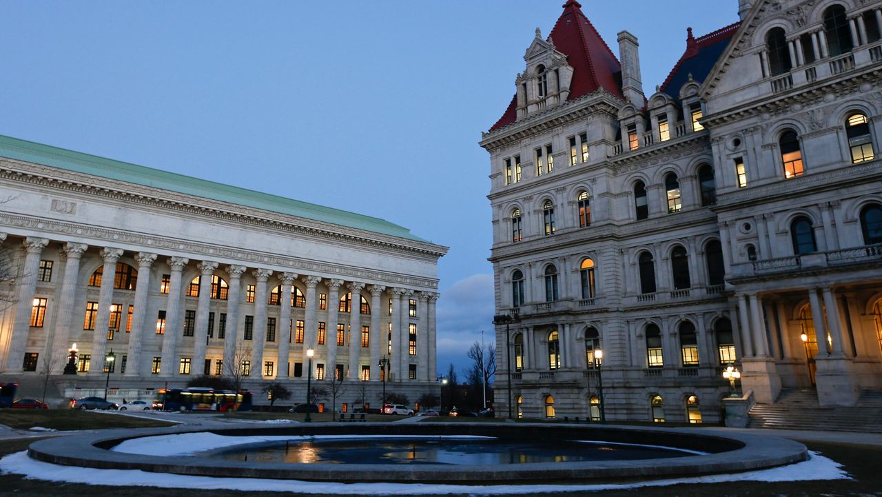 State capitol at night