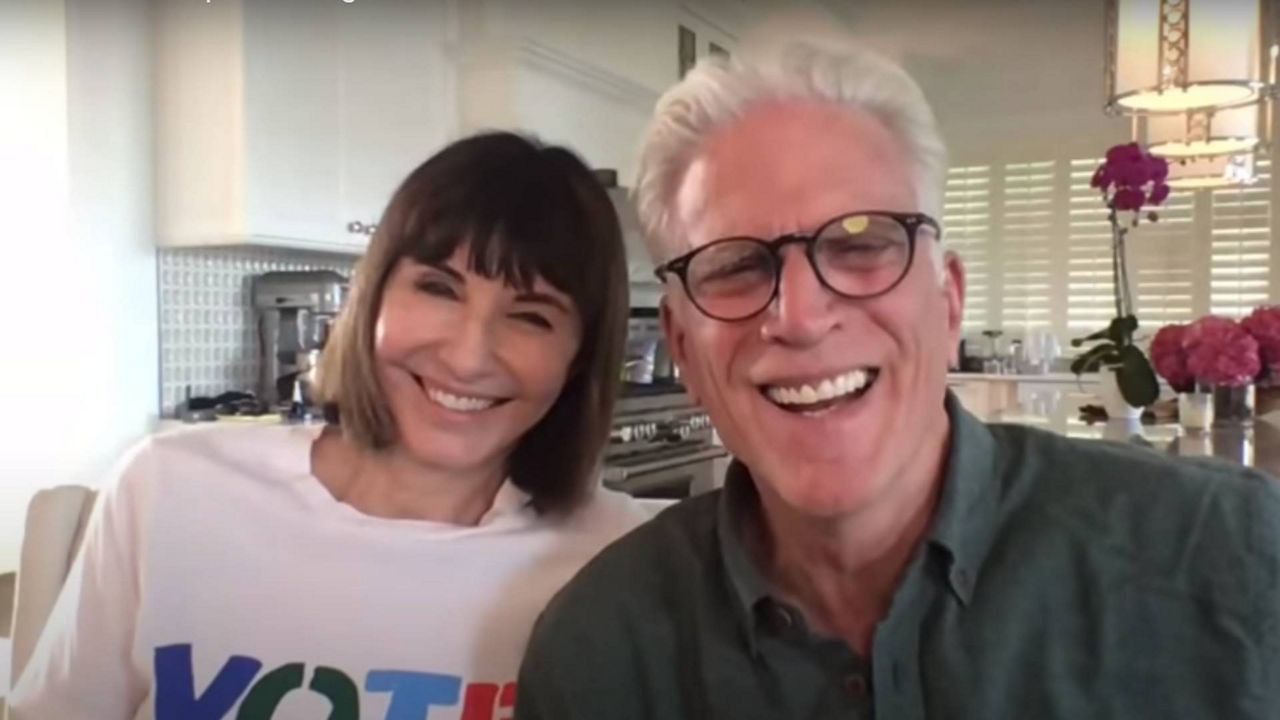 Hollywood couple Mary Steenburgen and Ted Danson recently surprised a group of Biden supporters in the midst of hosting a weekly Women for Biden phone bank. (Courtesy: Youtube)