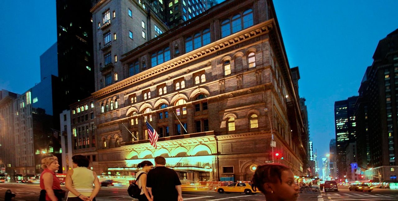 The Carnegie Hall building is pictured in New York on Aug. 3, 2007.
