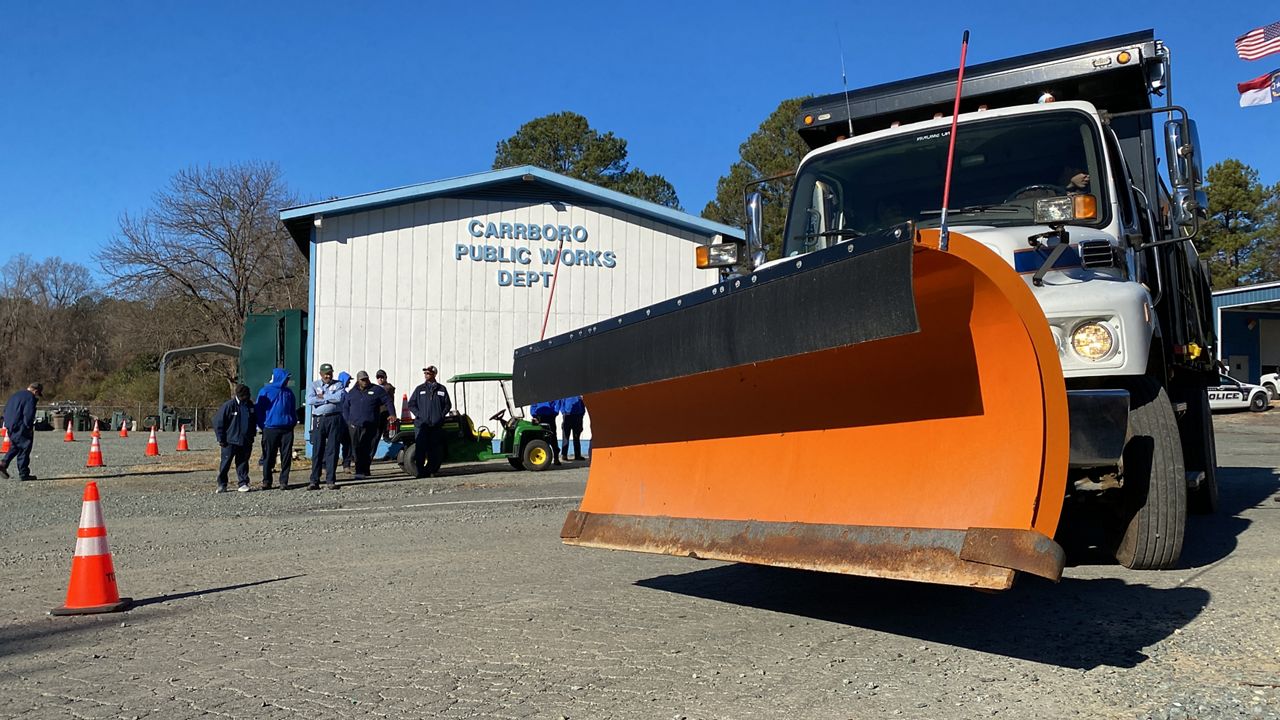 Carrboro Public Works Hosts Snow Plow Training