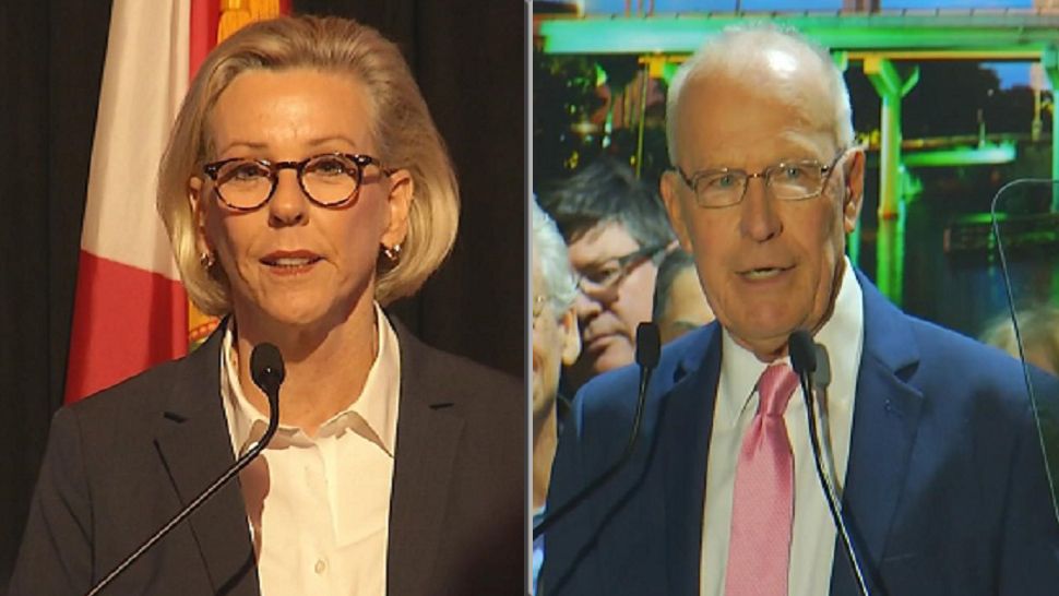 The Tampa mayoral race has been whittled down from seven candidates to former Tampa Police Chief Jane Castor (left) and billionaire philanthropist David Straz. (Spectrum News image)