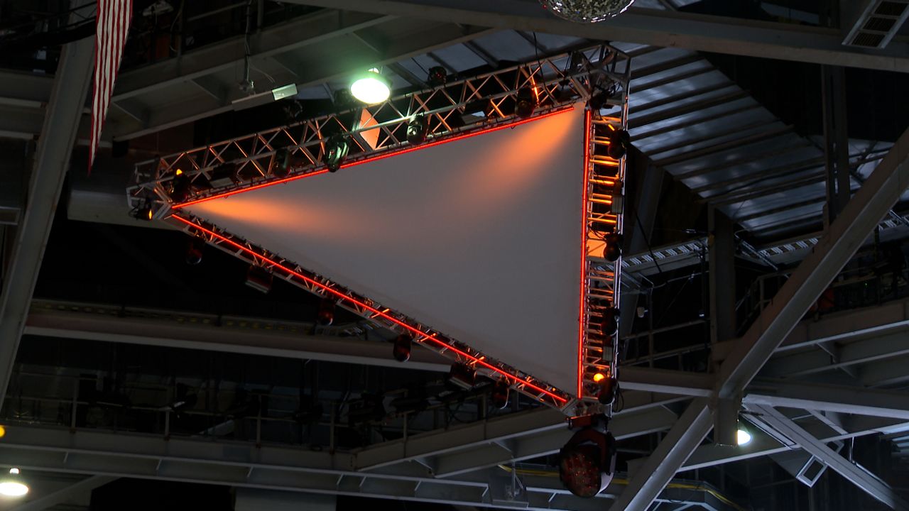 One of the new parts of the lighting system.