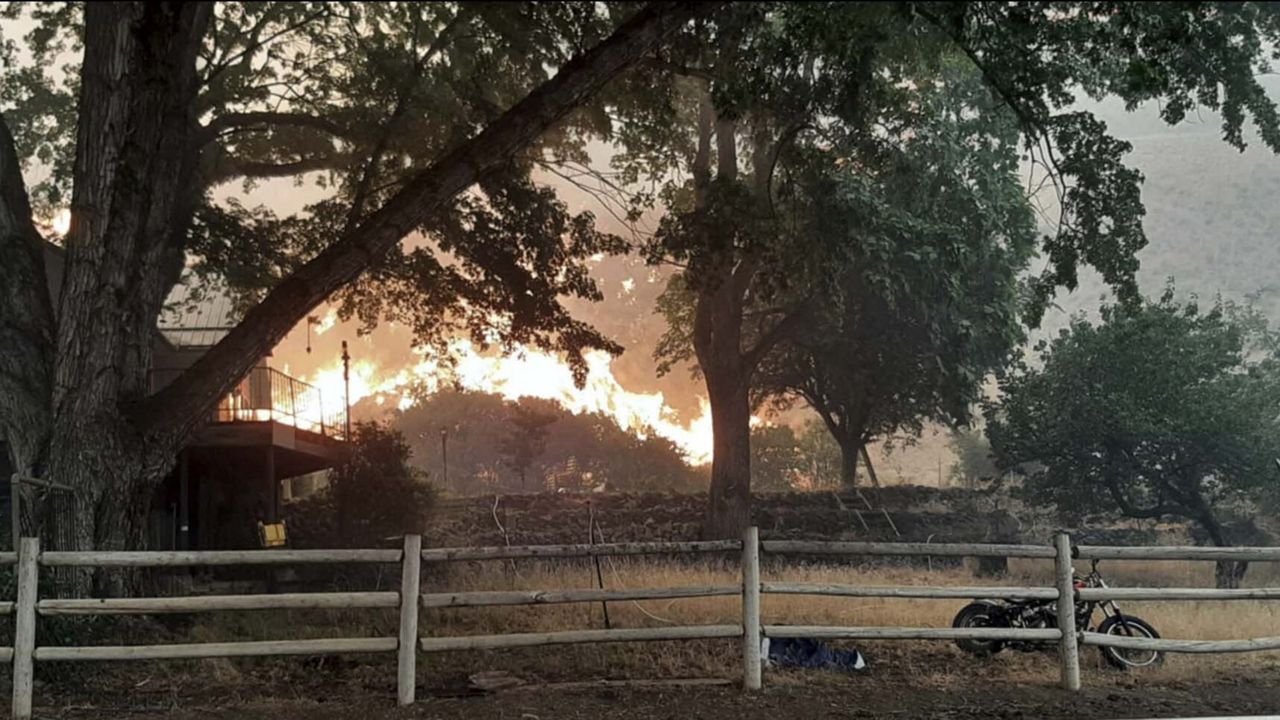 Wildfires prompt California evacuations as crews battle Oregon and Idaho fires