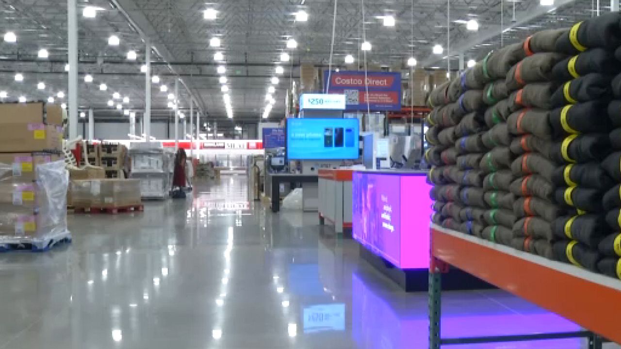A look in the Costco Warehouse opening this week in Guilderland