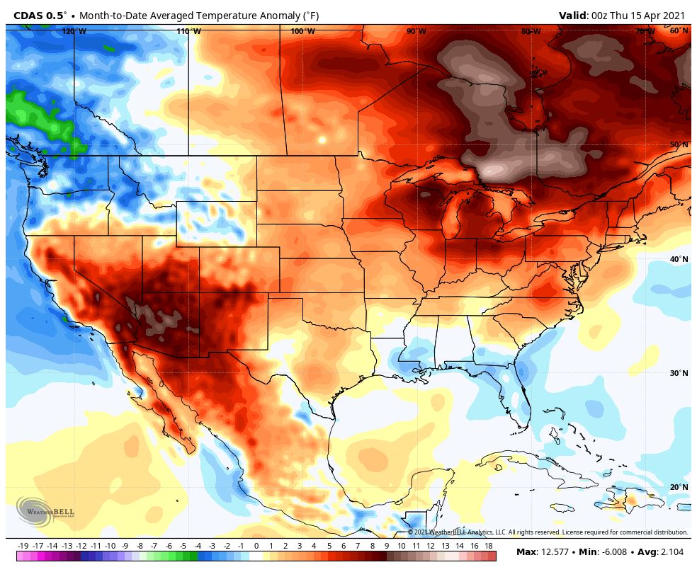 Here comes a break from the big-time warmth
