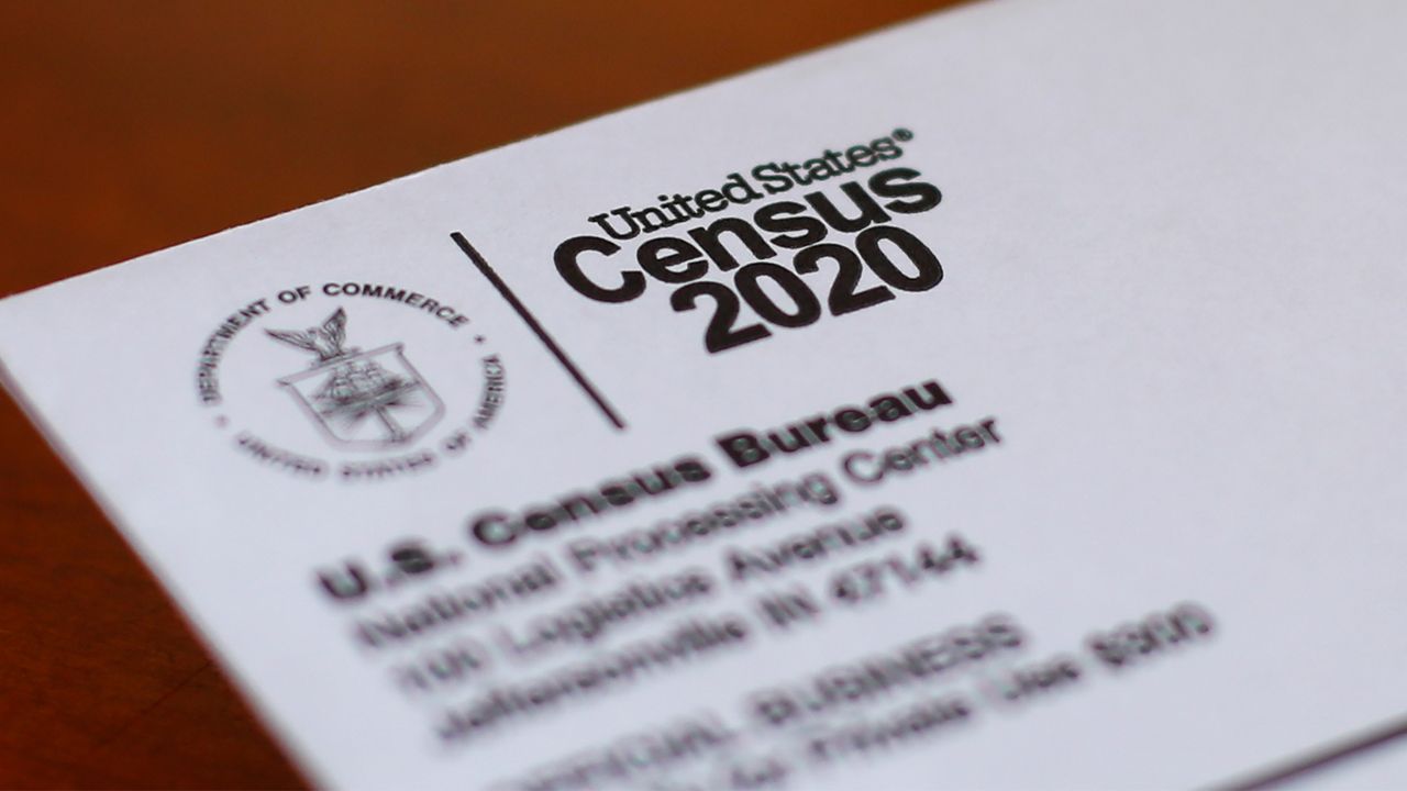This file photo shows a 2020 U.S. Census form. (AP Photo)