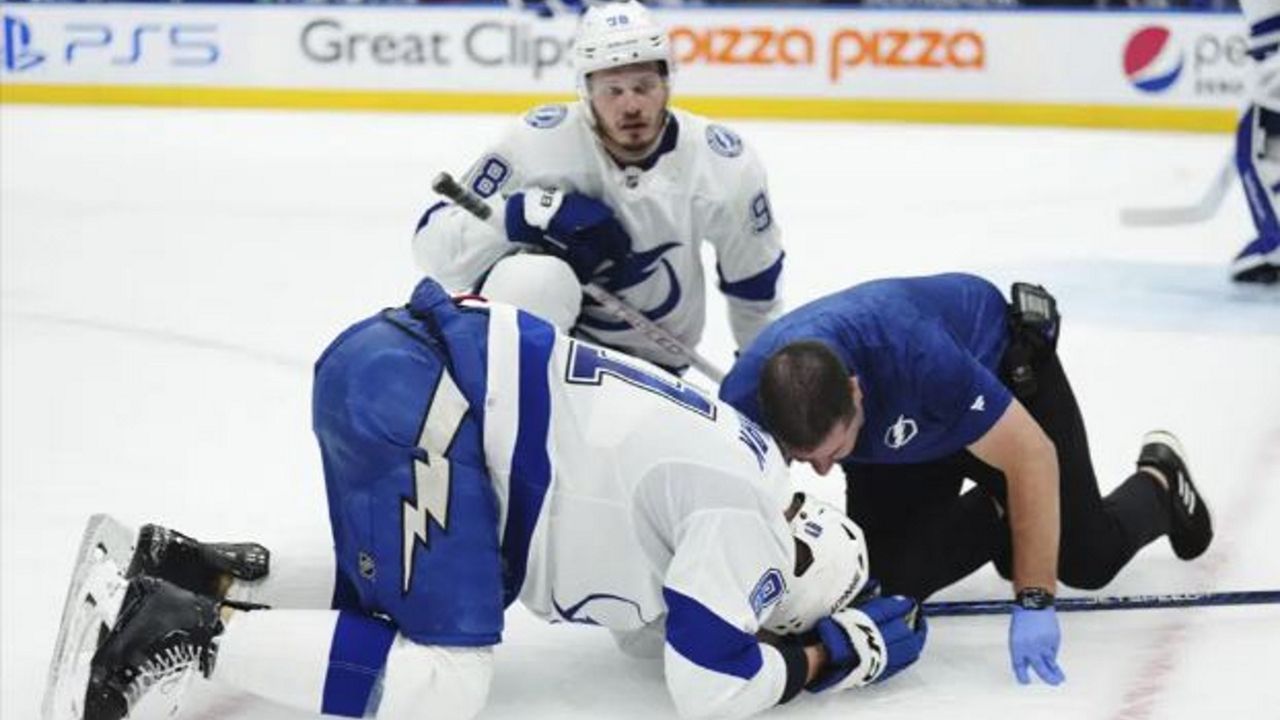 Lightning's Cernak, Eyssimont to miss Game 2 of playoffs