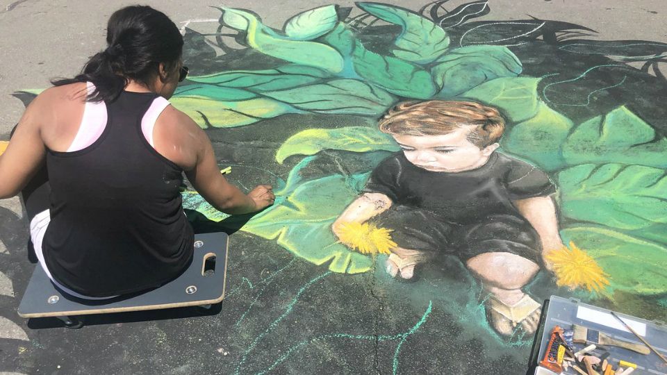 Elmira turns into a work of art for Street Painting Fest